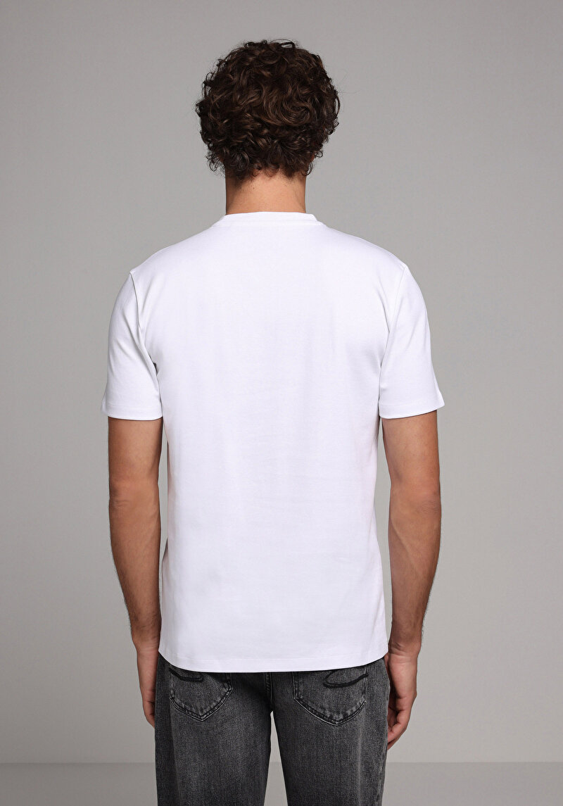 Показати інформацію про Футболка З Коротким Рукавом Чоловіча Біла