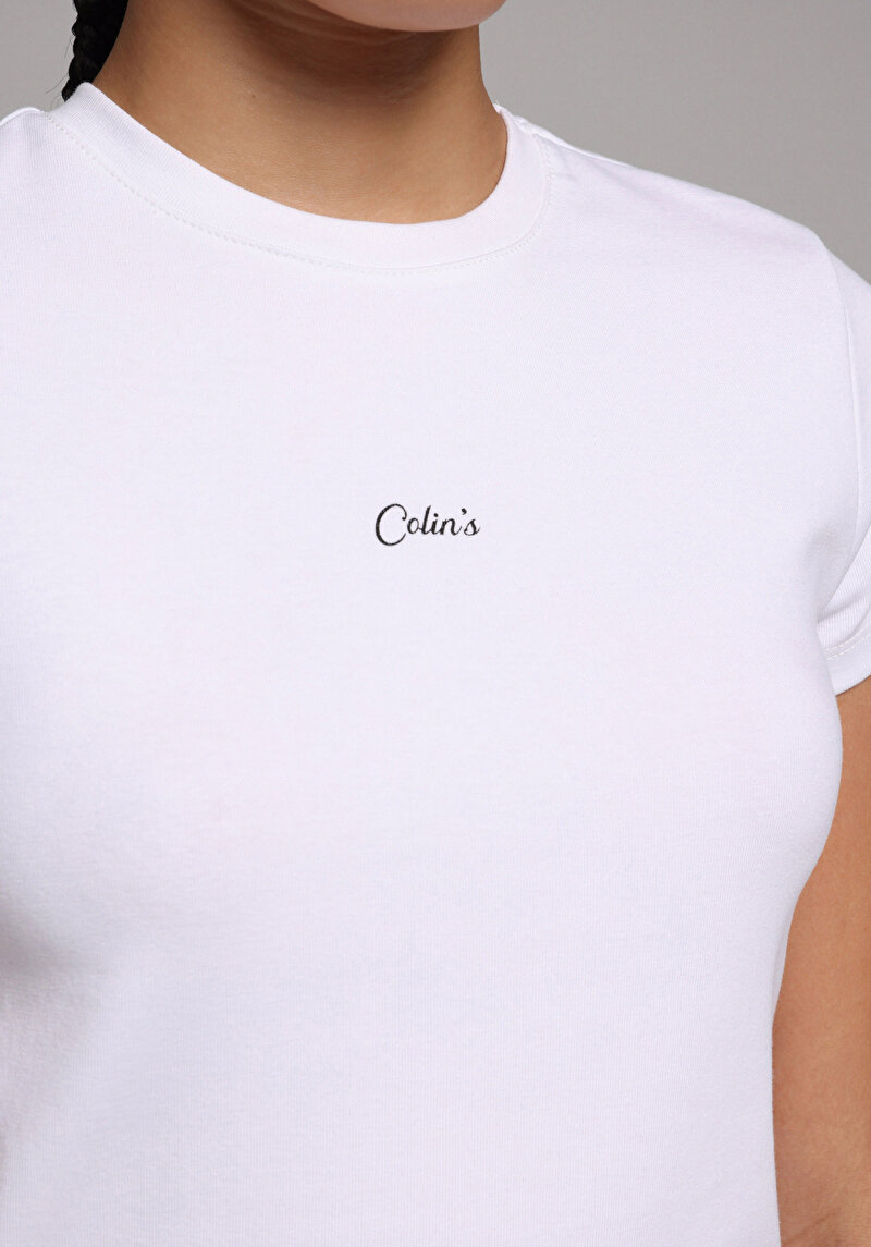 Показати інформацію про Футболка З Коротким Рукавом Жіноча Біла  Cl1074441