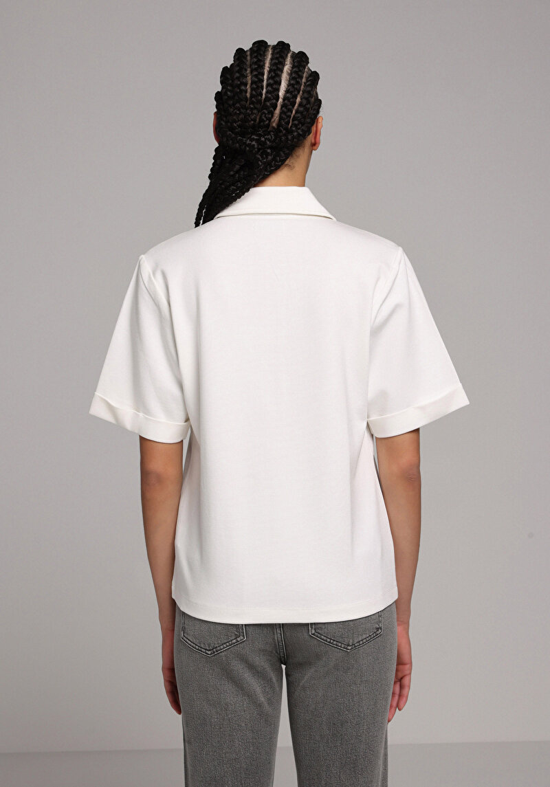 Зображення Теніска Поло З Коротким Рукавом Жіноча Біла