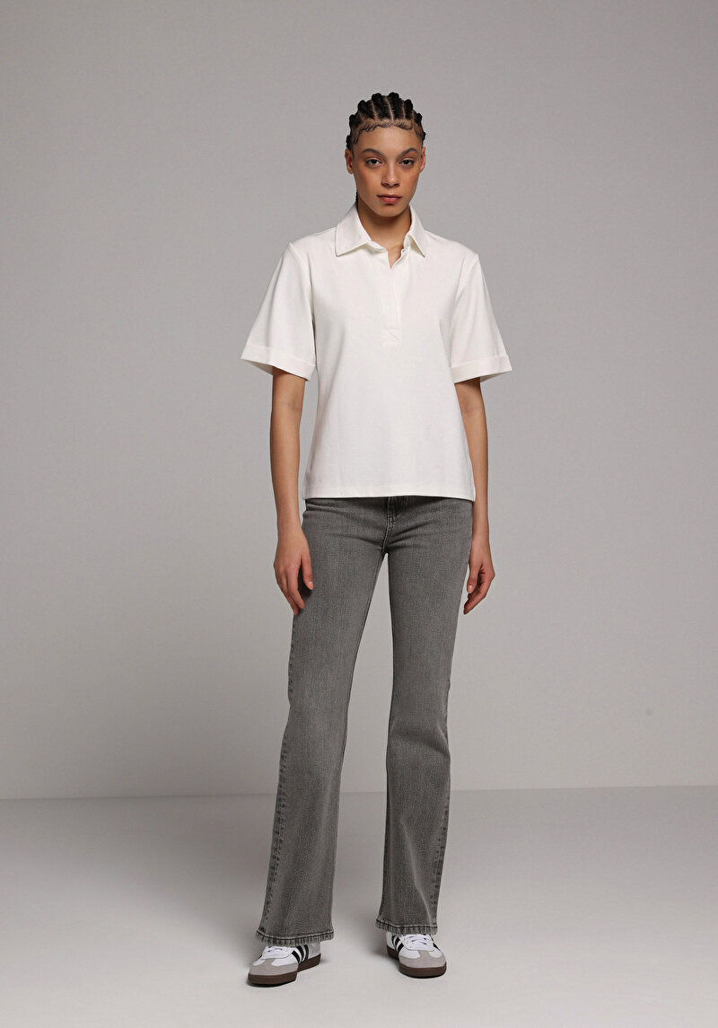 Зображення Теніска Поло З Коротким Рукавом Жіноча Біла