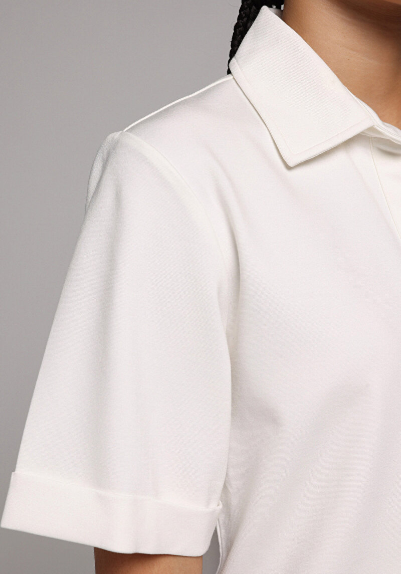 Зображення Теніска Поло З Коротким Рукавом Жіноча Біла