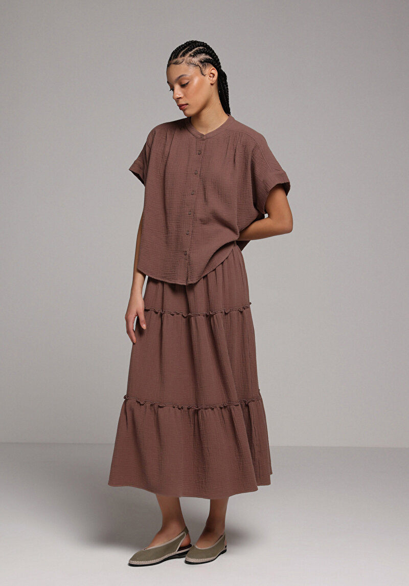 Показати інформацію про Спідниця Жіноча Коричнева