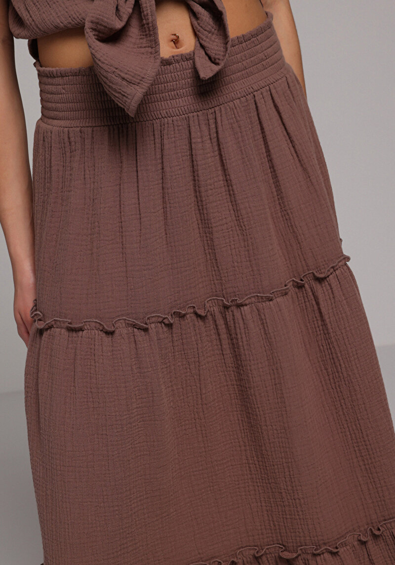 Показати інформацію про Спідниця Жіноча Коричнева