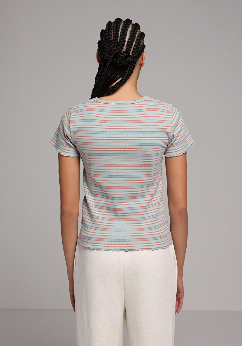 Показати інформацію про Блуза З Коротким Рукавом Жіночий Мультіколор