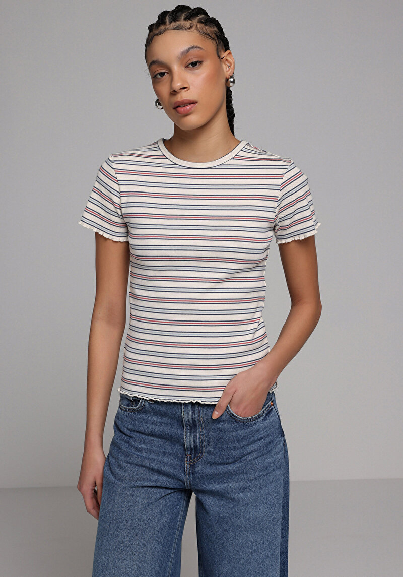 Зображення Блуза З Коротким Рукавом Жіночий Мультіколор