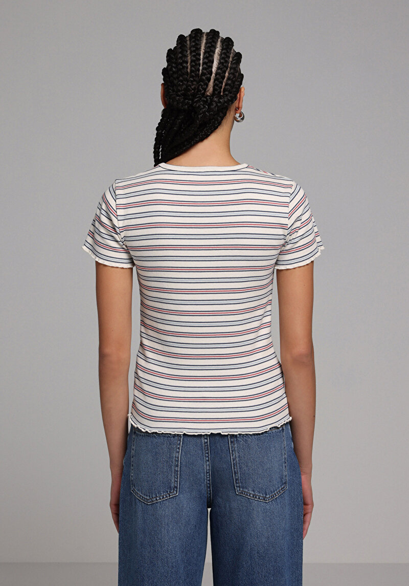 Показати інформацію про Блуза З Коротким Рукавом Жіночий Мультіколор