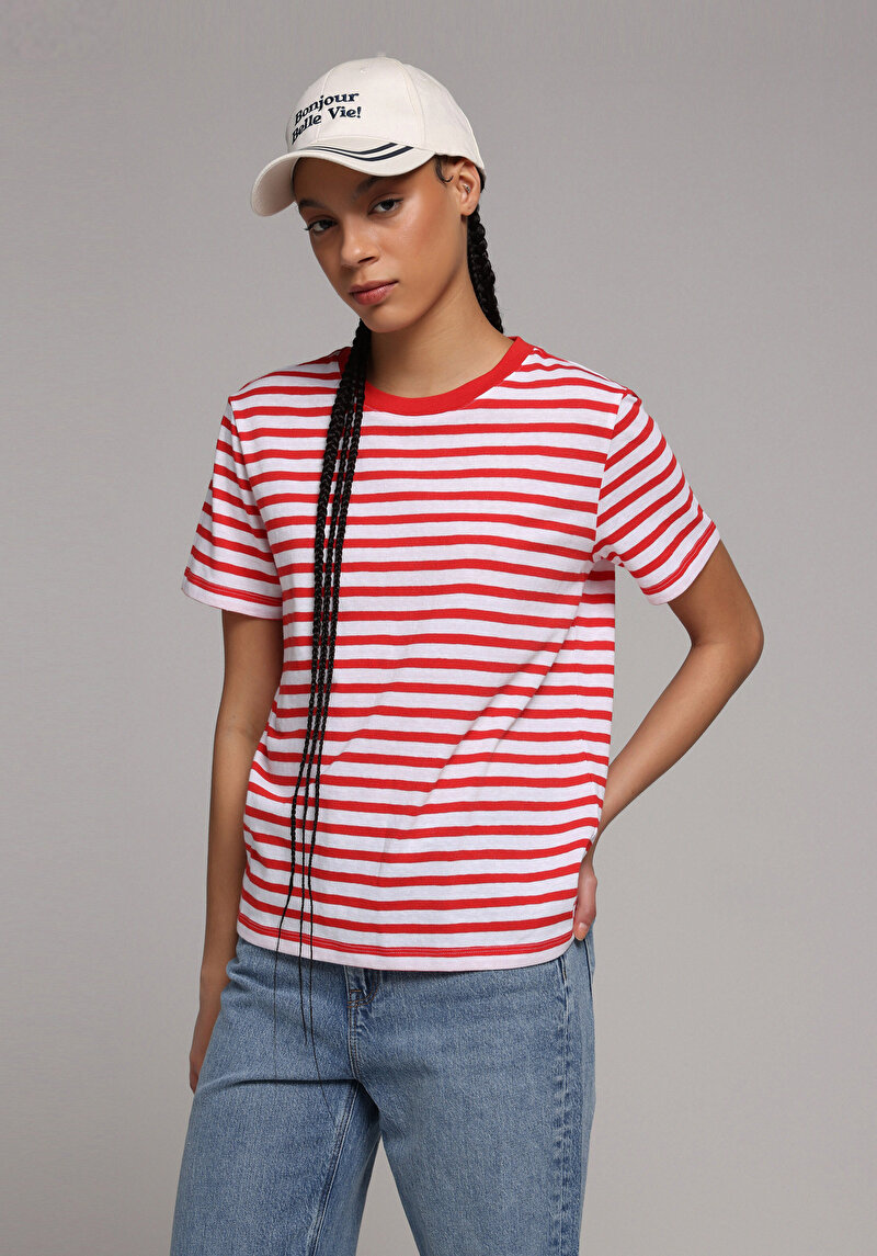 Зображення Футболка З Коротким Рукавом Жіноча Червона Cl1079954