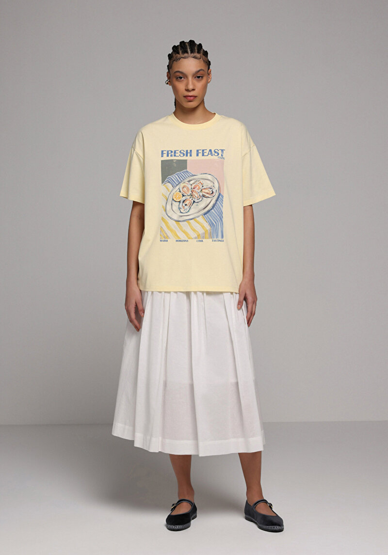 Зображення Футболка З Коротким Рукавом Жіноча Жовта