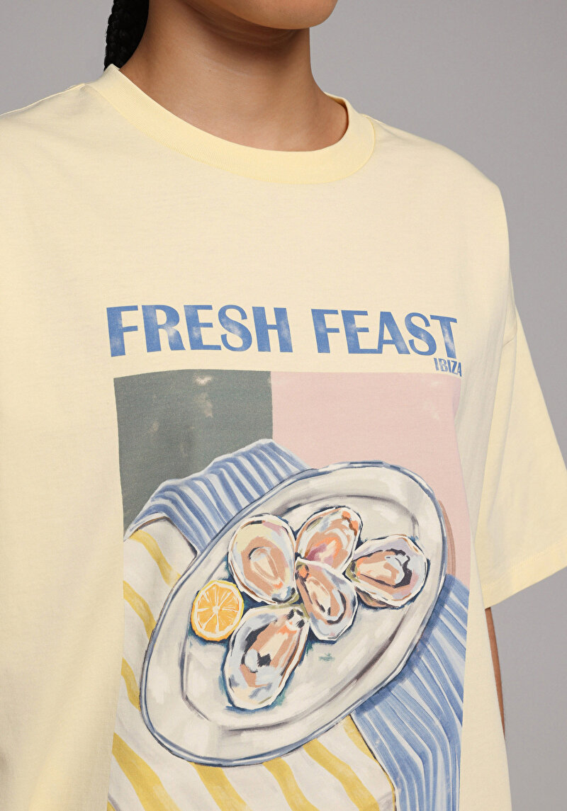 Зображення Футболка З Коротким Рукавом Жіноча Жовта