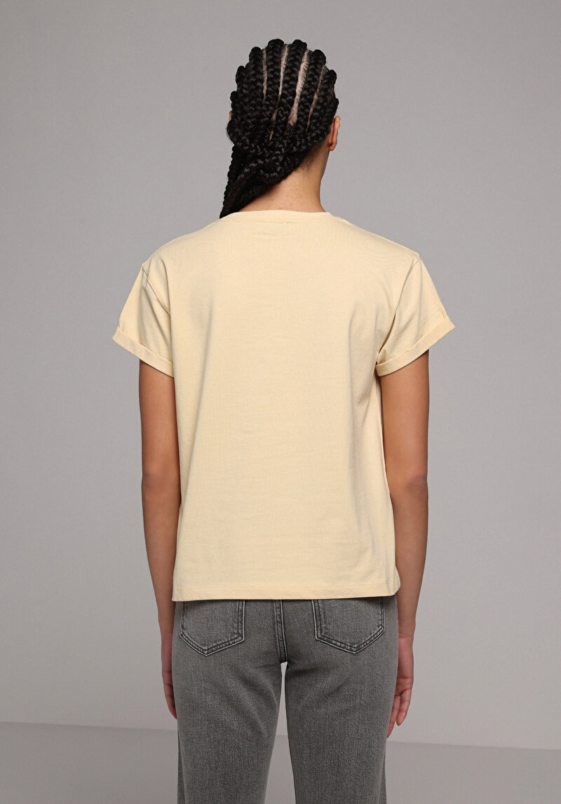 Зображення Футболка З Коротким Рукавом Жіноча Жовта