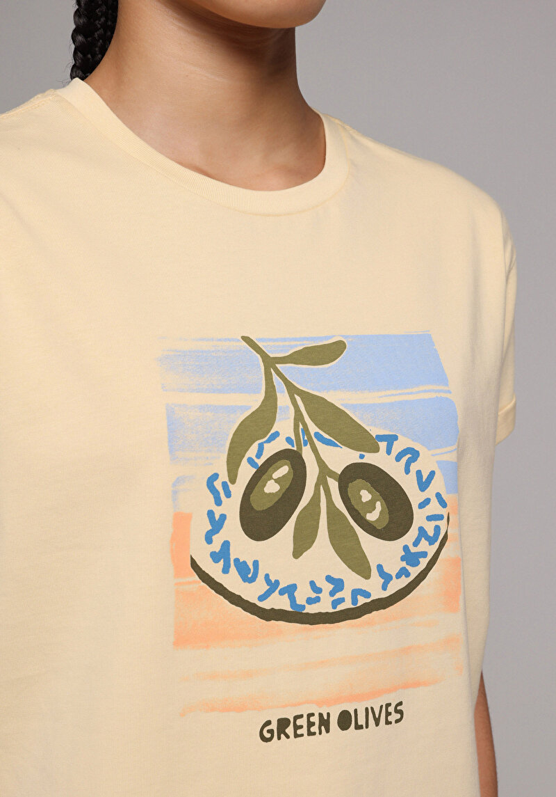 Показати інформацію про Футболка З Коротким Рукавом Жіноча Жовта