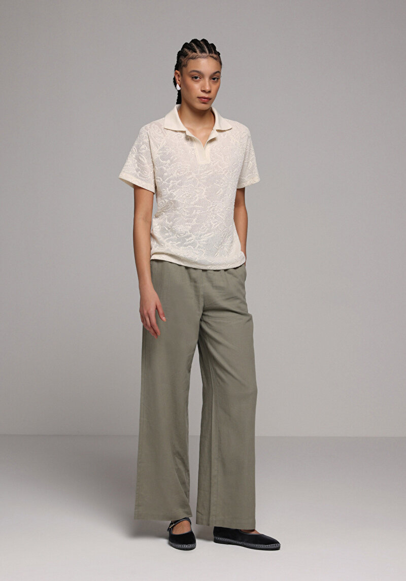 Зображення Теніска Поло З Коротким Рукавом Жіноча Бежева