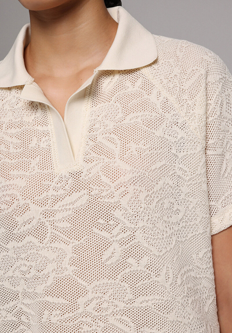 Зображення Теніска Поло З Коротким Рукавом Жіноча Бежева