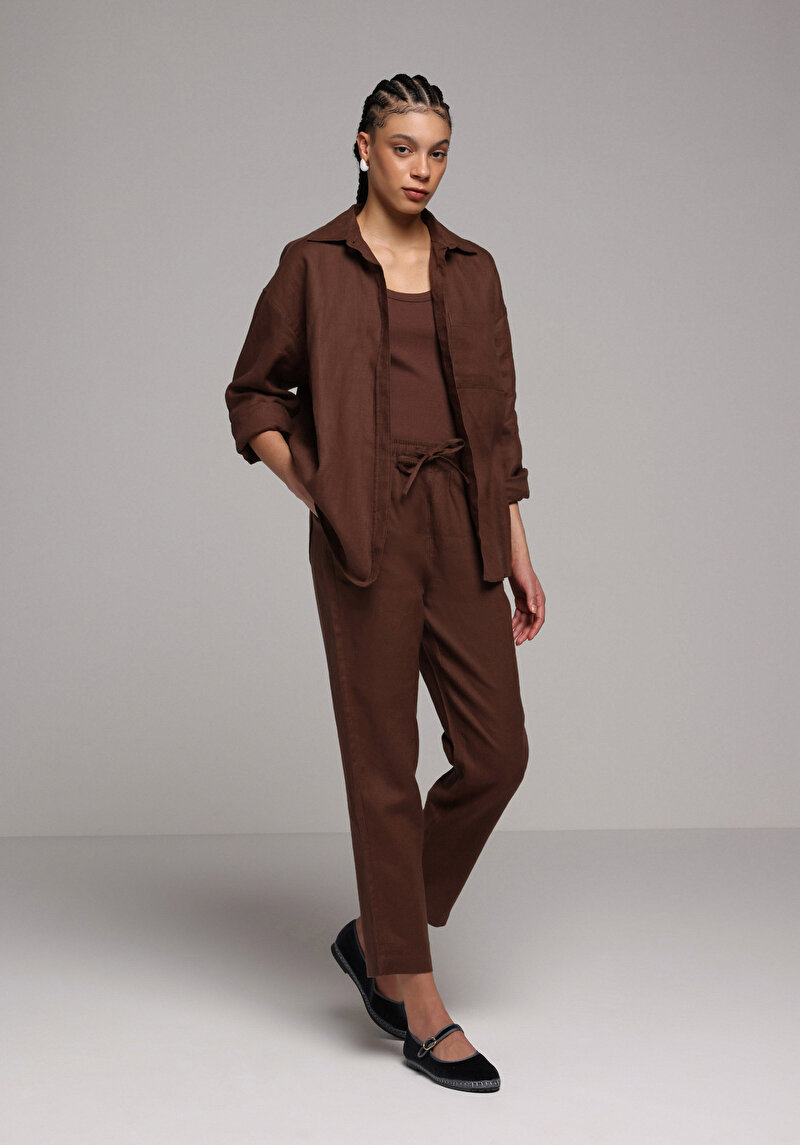 Зображення Брюки Жіночі Коричневі Cl1079157