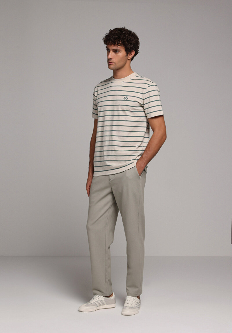 Зображення Футболка З Коротким Рукавом Чоловіча Бежева