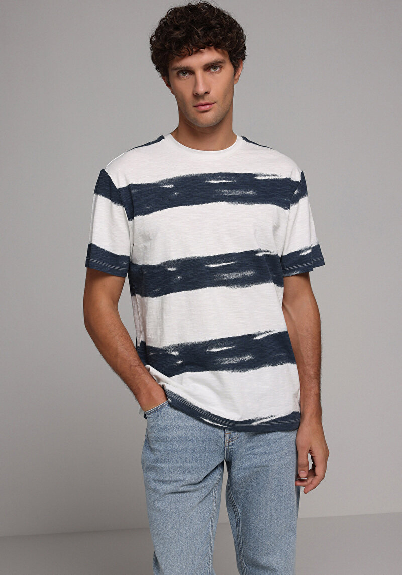 Зображення Футболка З Коротким Рукавом Чоловіча Синя