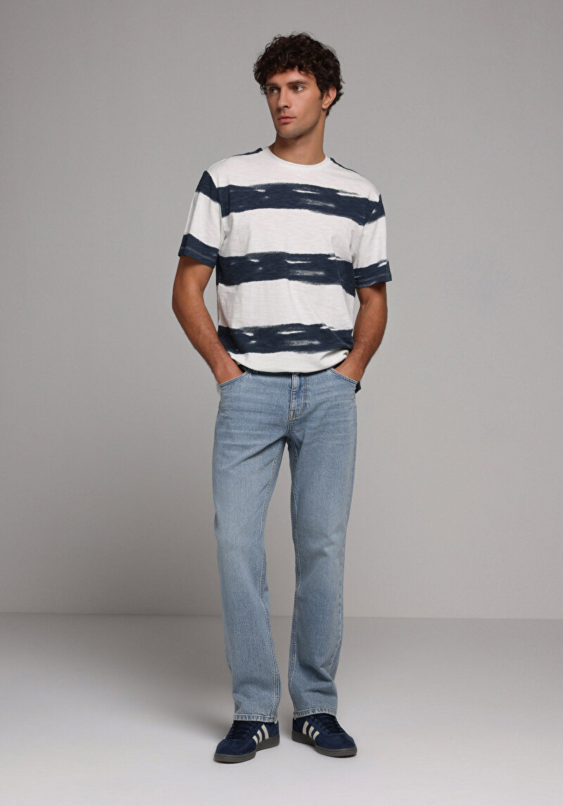 Зображення Футболка З Коротким Рукавом Чоловіча Синя