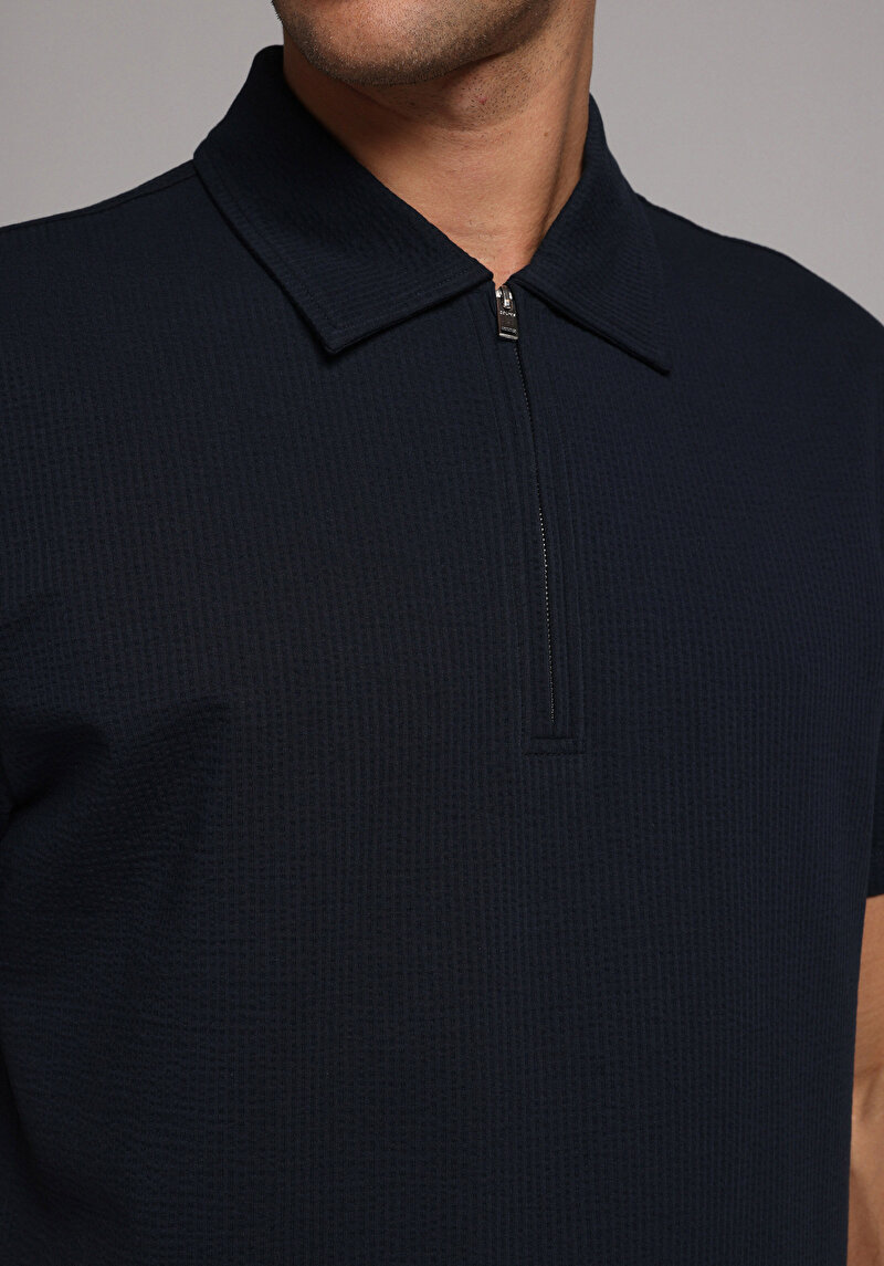 Зображення Поло З Коротким Рукавом Чоловіче Синє