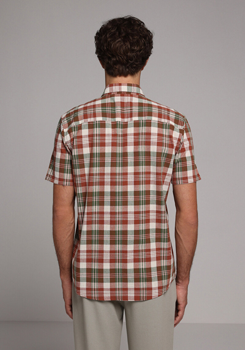 Показати інформацію про Сорочка З Коротким Рукавом Чоловіча Зелена  Cl1079087