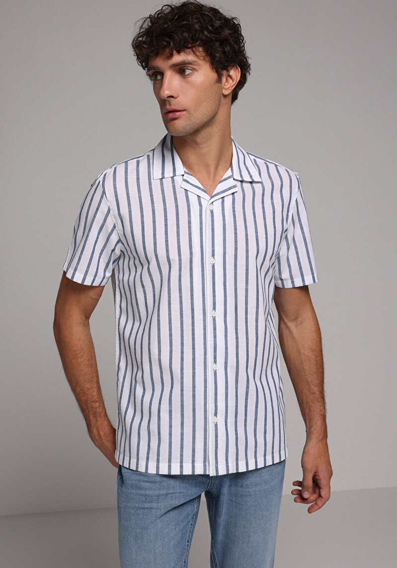 Зображення Сорочка З Коротким Рукавом Чоловіча Блакитна Cl1079442