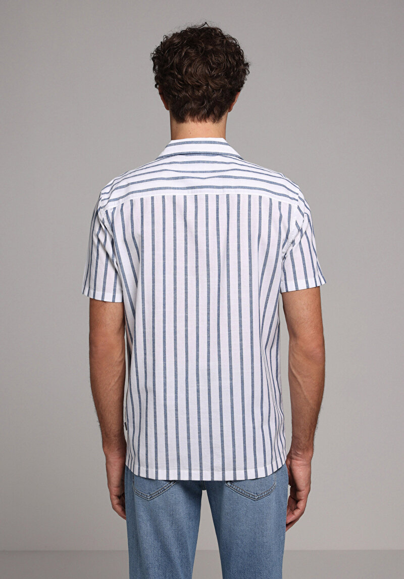 Показати інформацію про Сорочка З Коротким Рукавом Чоловіча Блакитна  Cl1079442