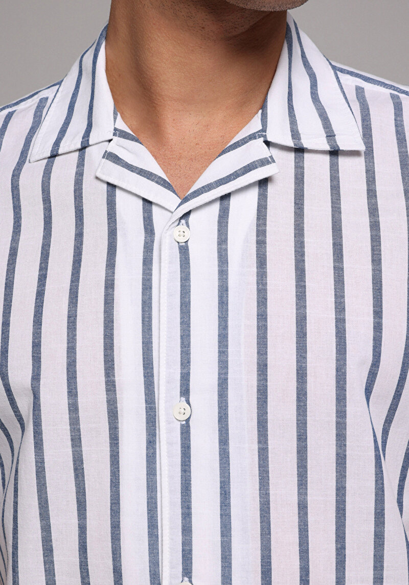 Показати інформацію про Сорочка З Коротким Рукавом Чоловіча Блакитна  Cl1079442