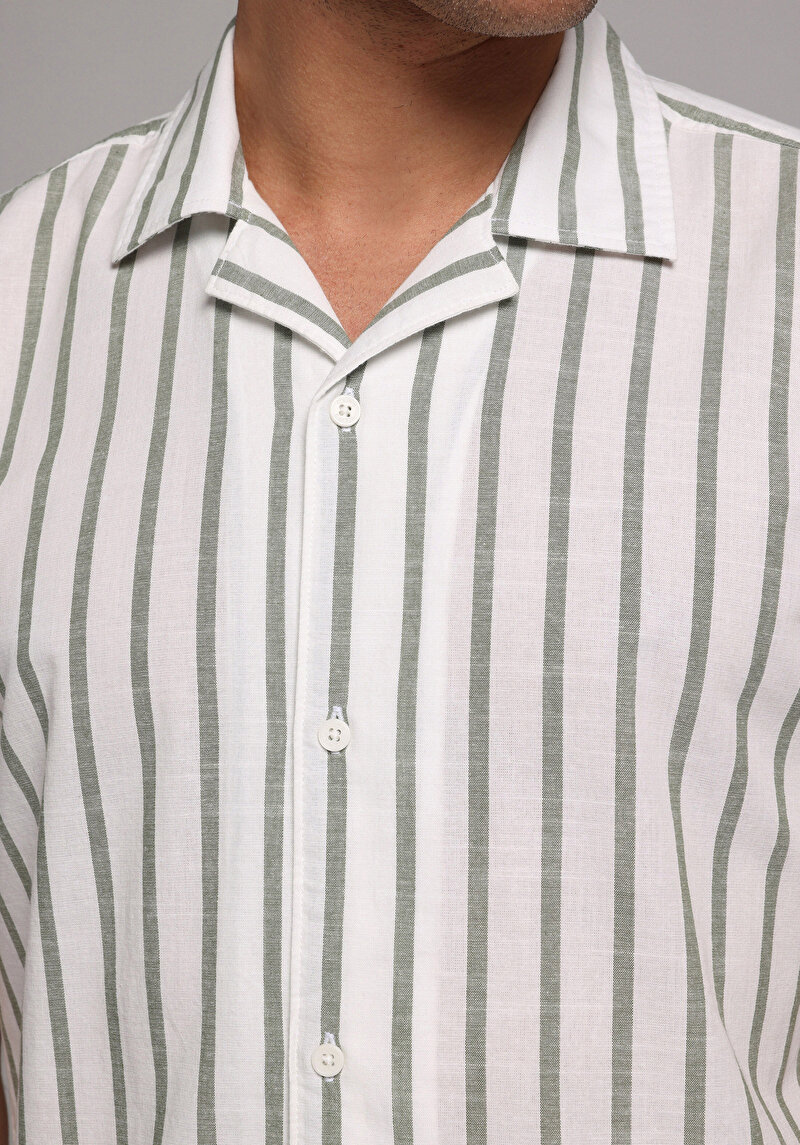 Показати інформацію про Сорочка З Коротким Рукавом Чоловіча Зелена  Cl1079442