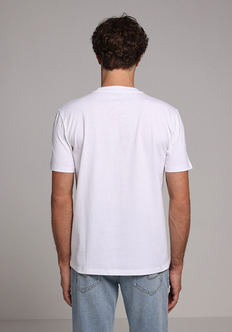 Показати інформацію про Футболка З Коротким Рукавом Чоловіча Біла