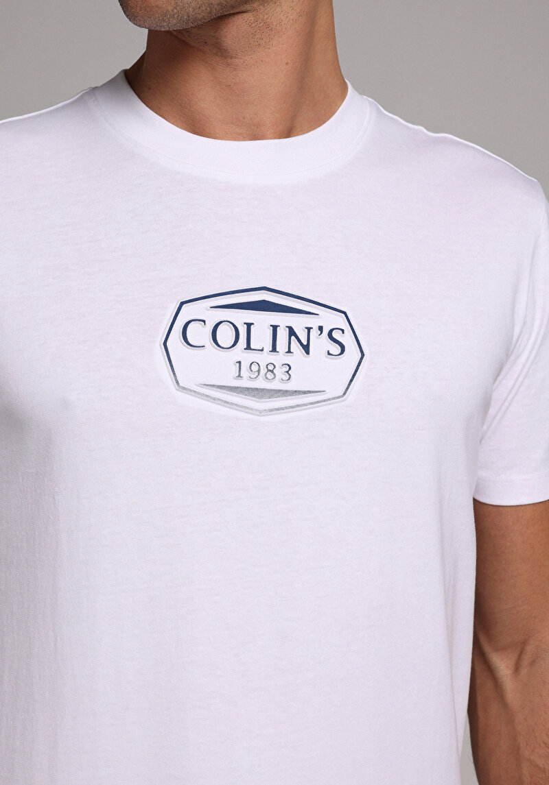 Показати інформацію про Футболка З Коротким Рукавом Чоловіча Біла