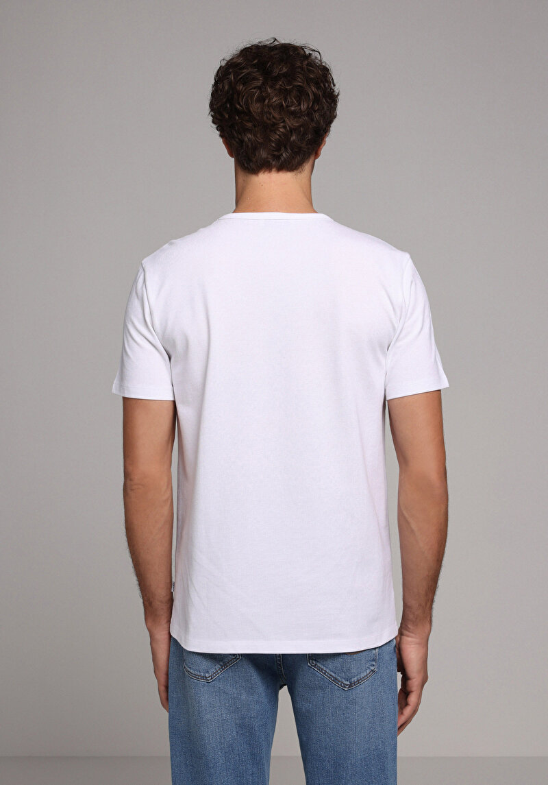 Показати інформацію про Футболка З Коротким Рукавом Чоловіча Біла