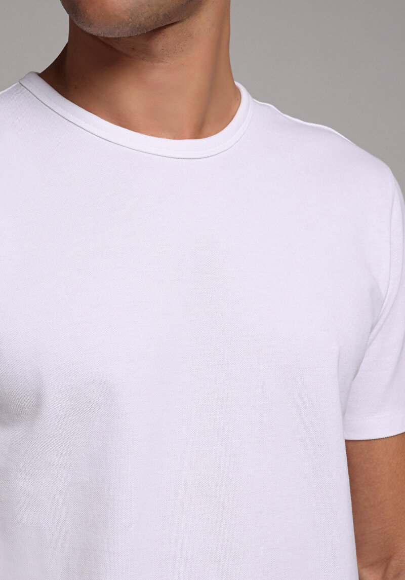 Показати інформацію про Футболка З Коротким Рукавом Чоловіча Біла