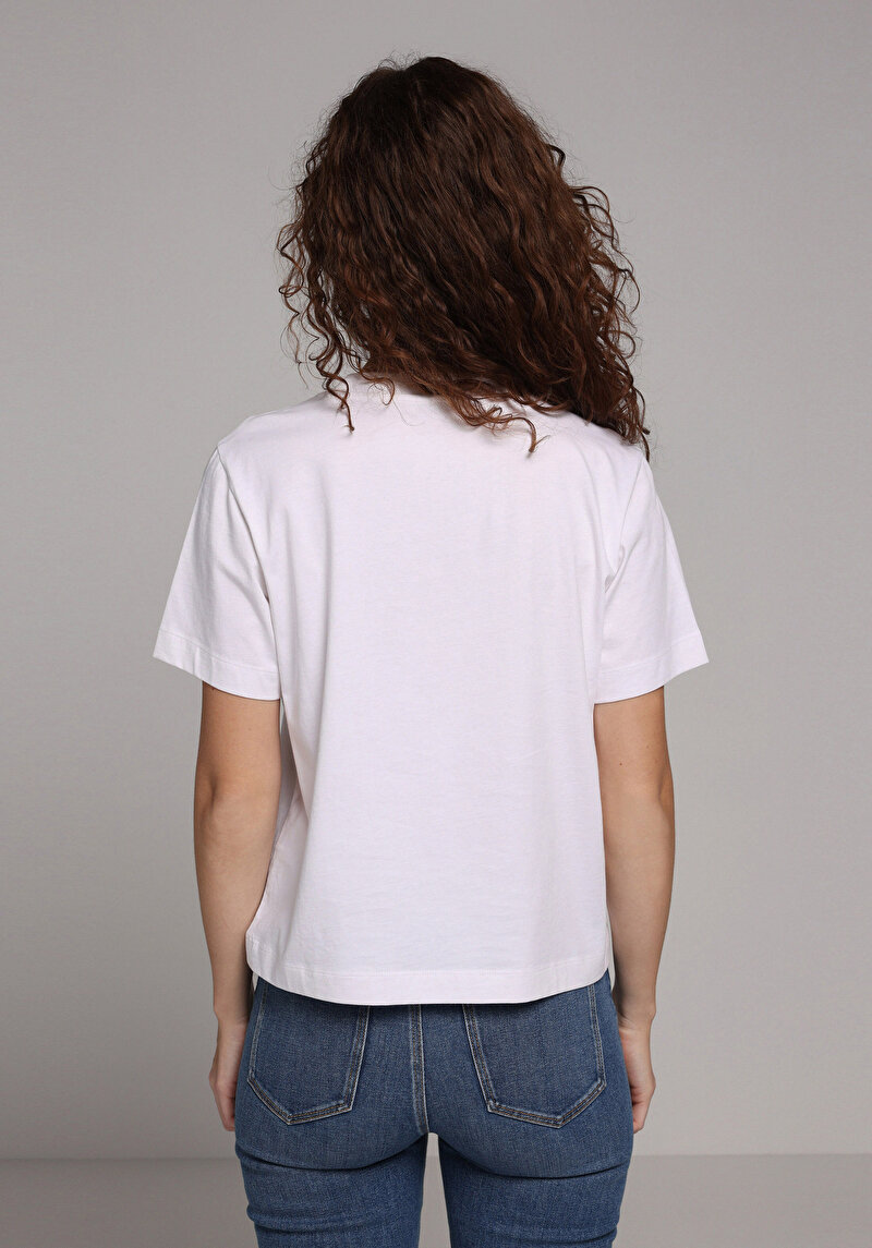 Показати інформацію про Футболка З Коротким Рукавом Жіноча Біла  Cl1078907