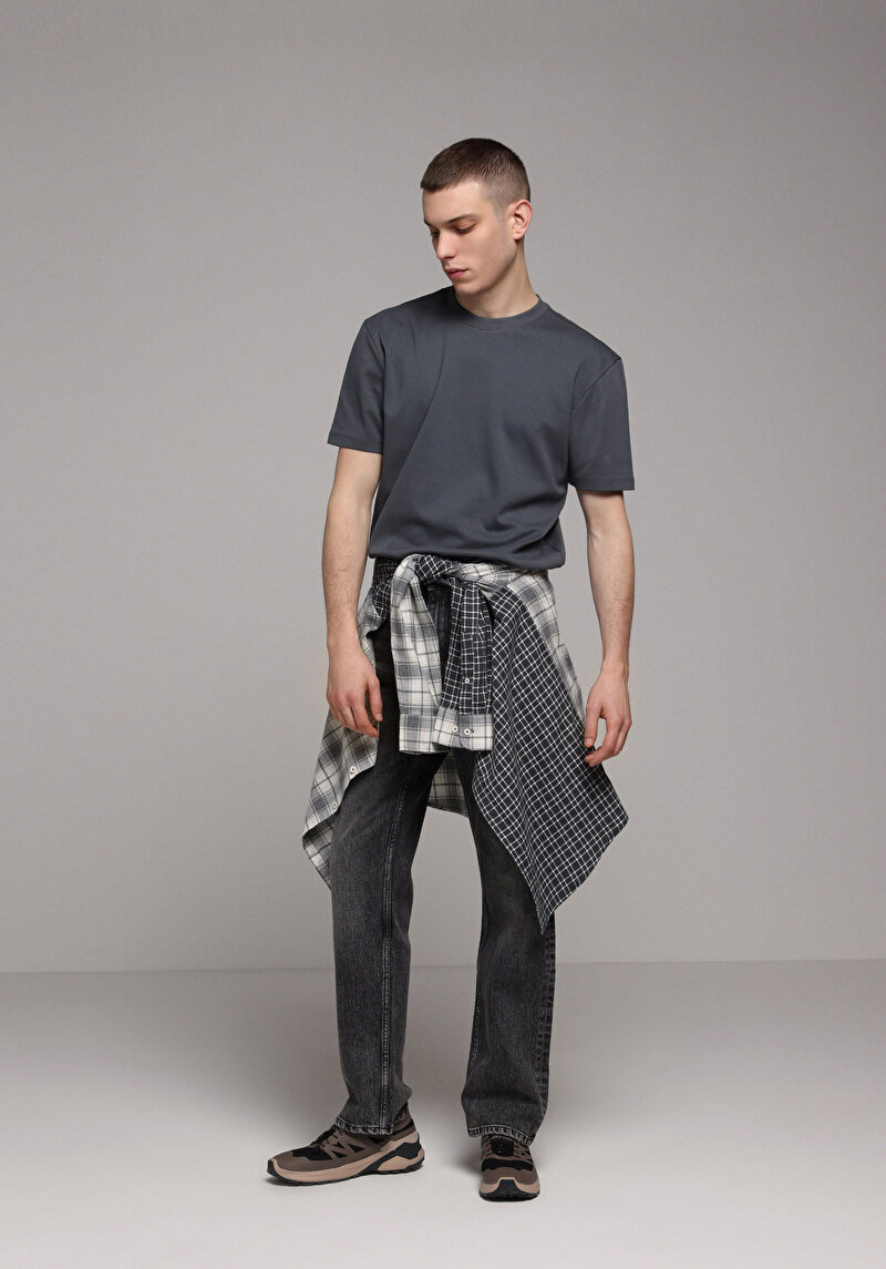 Зображення Футболка З Коротким Рукавом Чоловіча Сіра