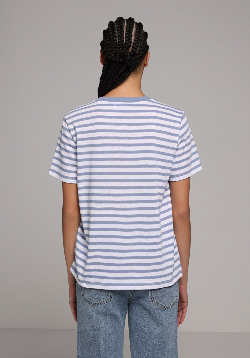 Зображення Футболка З Коротким Рукавом Жіноча Блакитна Cl1079954