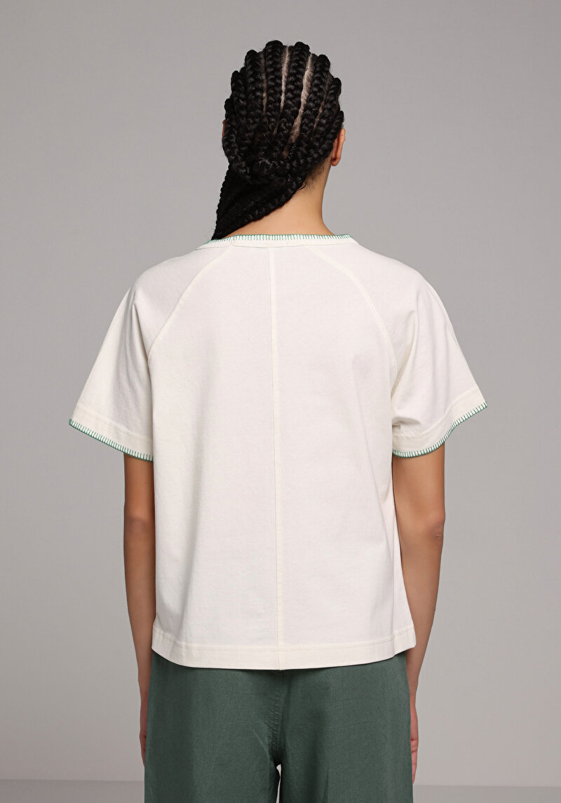 Показати інформацію про Футболка З Коротким Рукавом Жіноча Бежева