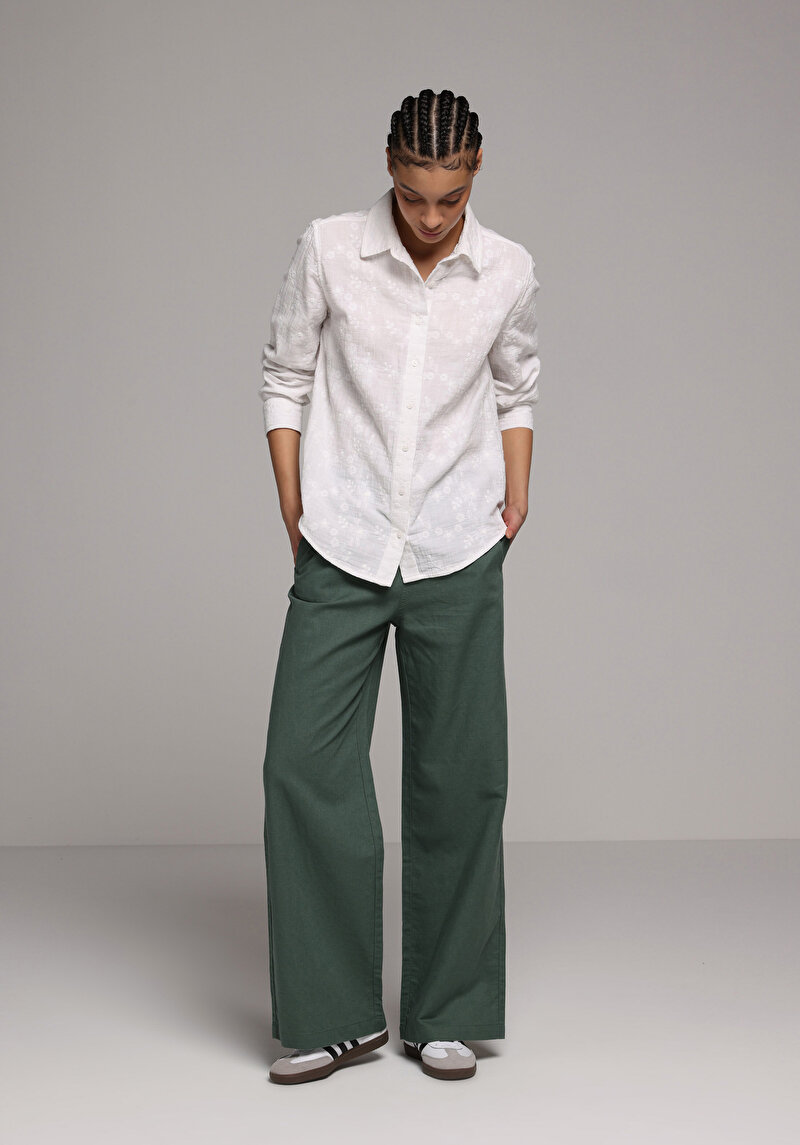 Зображення Сорочка З Довгим Рукавом Жіноча Біла