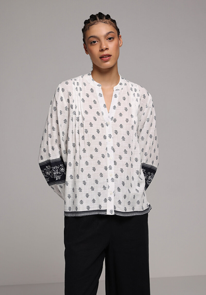 Зображення Сорочка З Довгим Рукавом Жіноча Біла