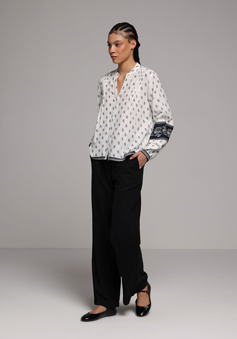 Показати інформацію про Сорочка З Довгим Рукавом Жіноча Біла