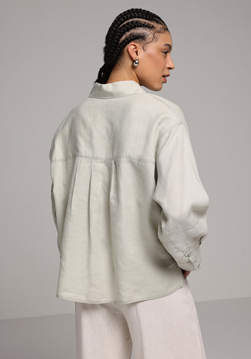 Показати інформацію про Сорочка З Довгим Рукавом Жіноча Зелена