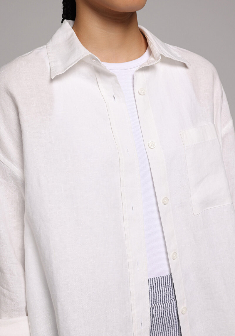 Зображення Сорочка З Довгим Рукавом Жіноча Біла Cl1078739