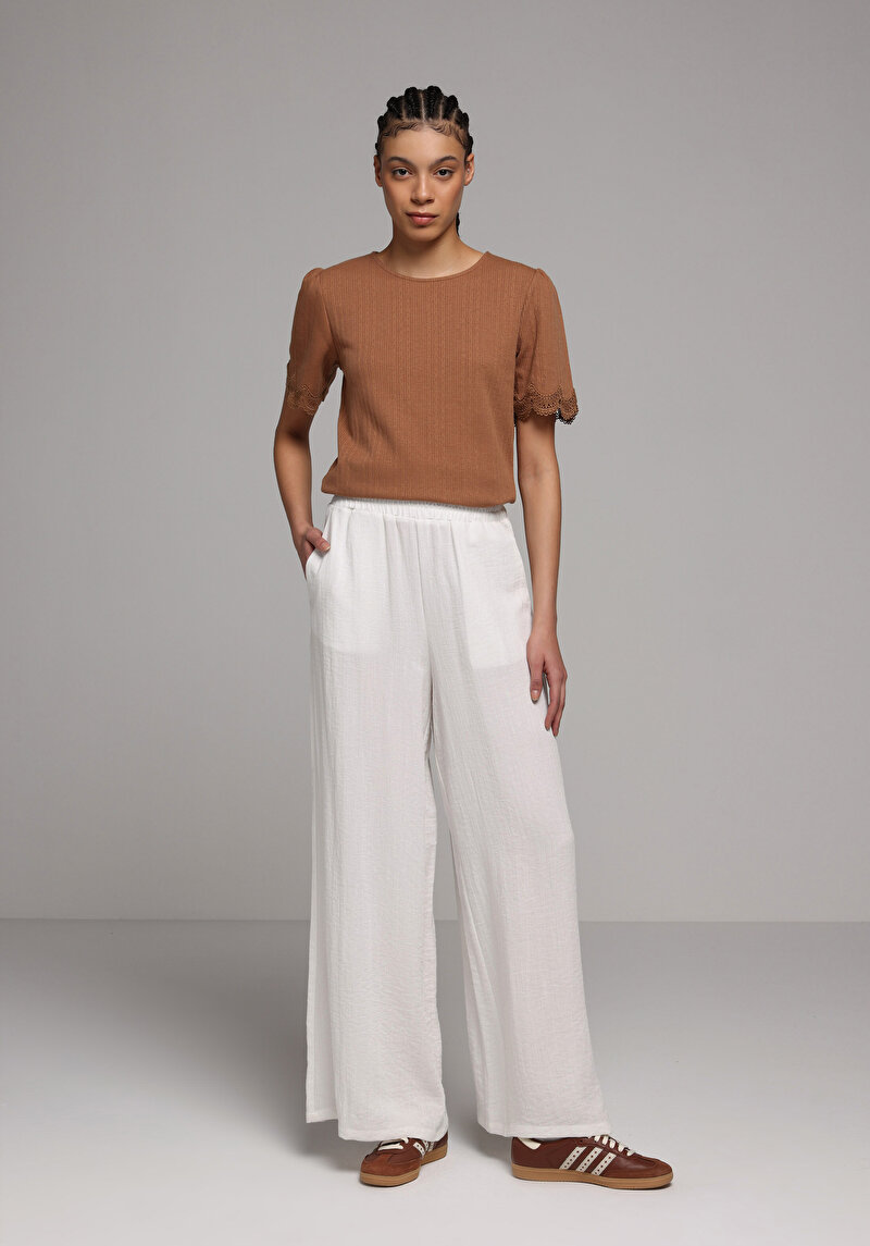 Показати інформацію про Блуза З Коротким Рукавом Жіночий Коричнева