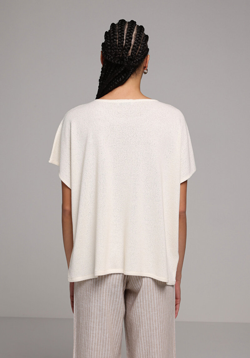 Показати інформацію про Светр Із Коротким Рукавом Жіночий Бежевий