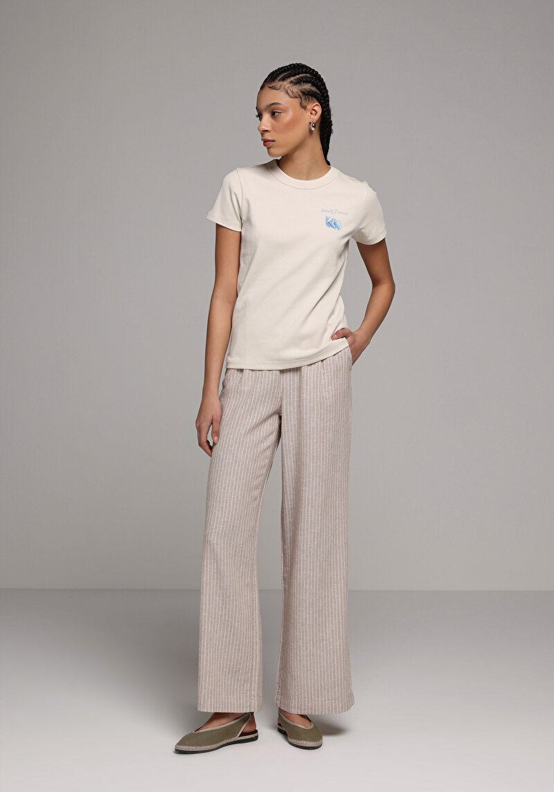 Показати інформацію про Футболка З Коротким Рукавом Жіноча Сіра  Cl1079323