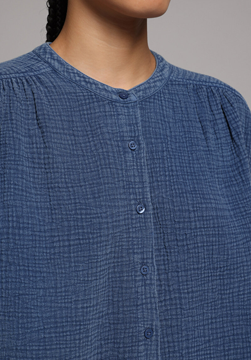 Показати інформацію про Сорочка З Коротким Рукавом Жіноча Блакитна