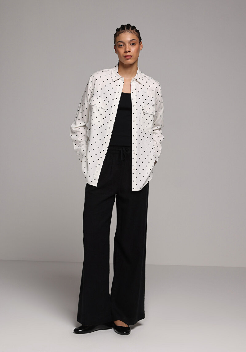 Зображення Сорочка З Довгим Рукавом Жіноча Бежева