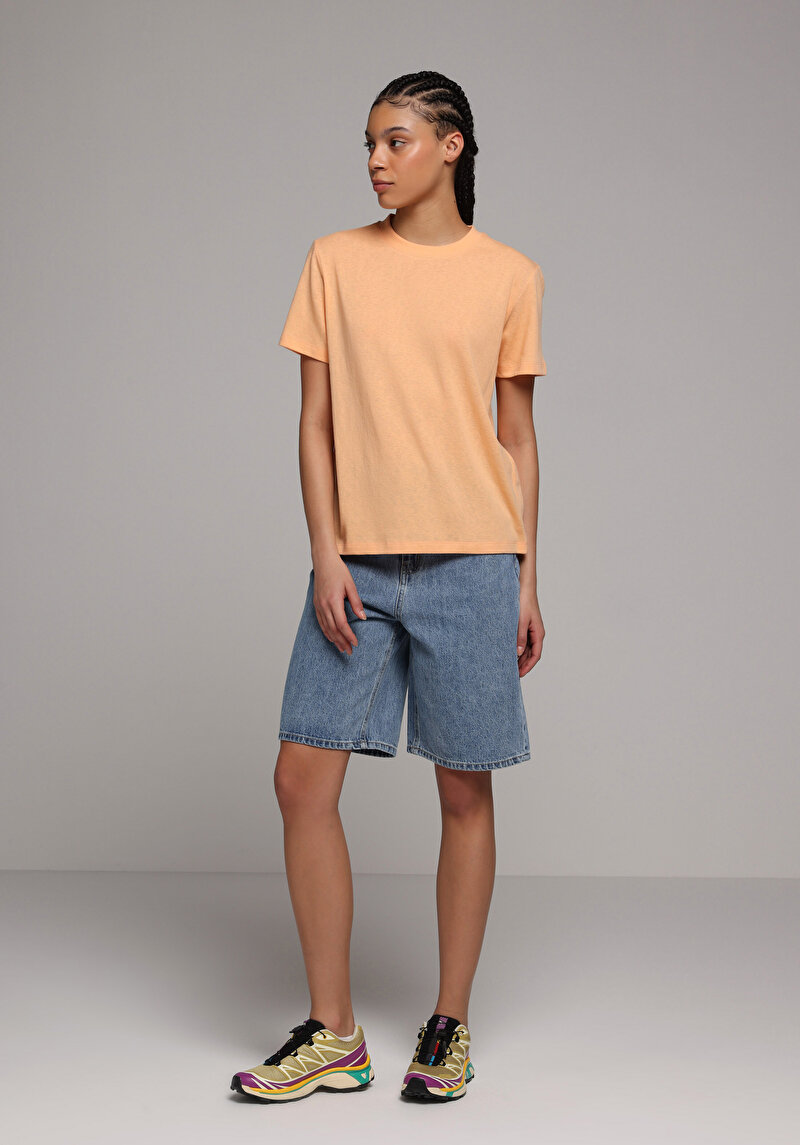 Показати інформацію про Футболка З Коротким Рукавом Жіноча Помаранчева  Cl1078623