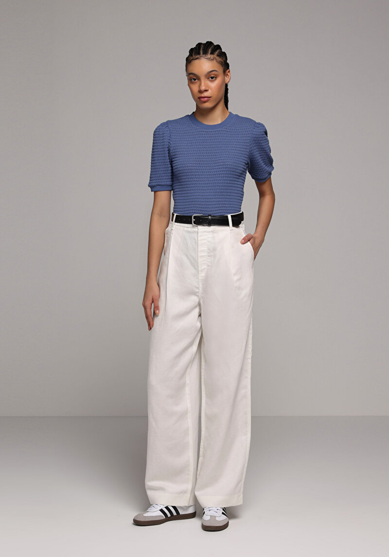 Показати інформацію про Светр Із Коротким Рукавом Жіночий Блакитний