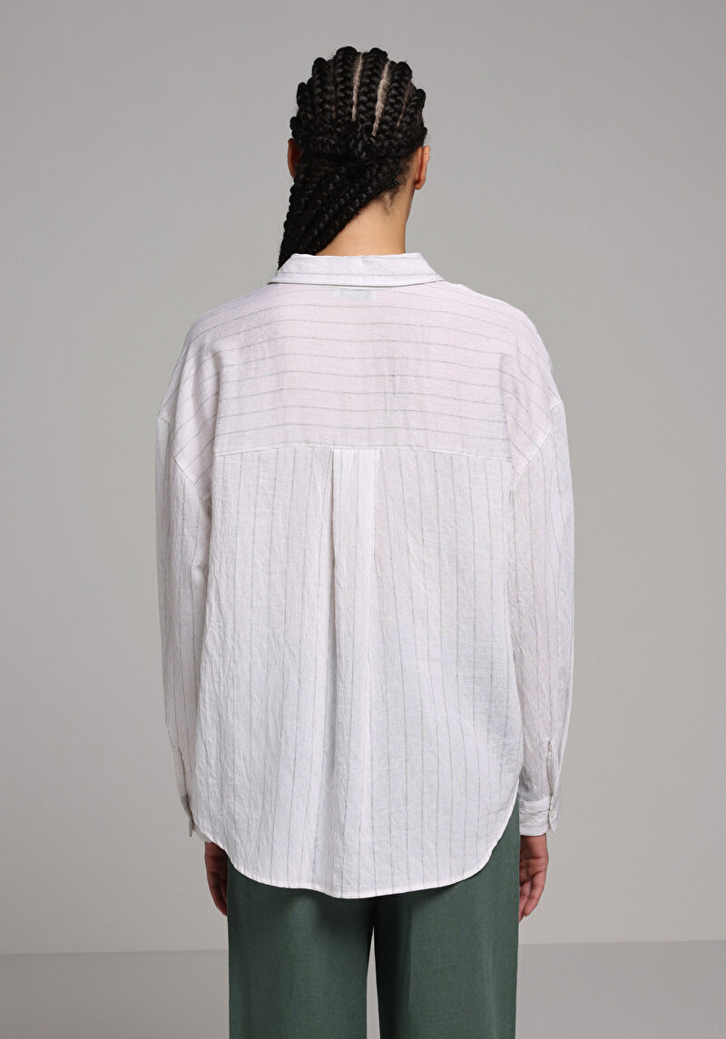 Показати інформацію про Сорочка З Довгим Рукавом Жіноча Біла