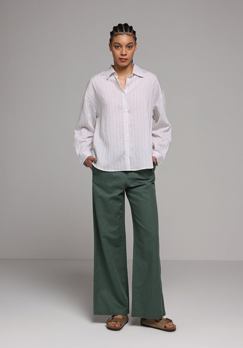 Показати інформацію про Сорочка З Довгим Рукавом Жіноча Біла