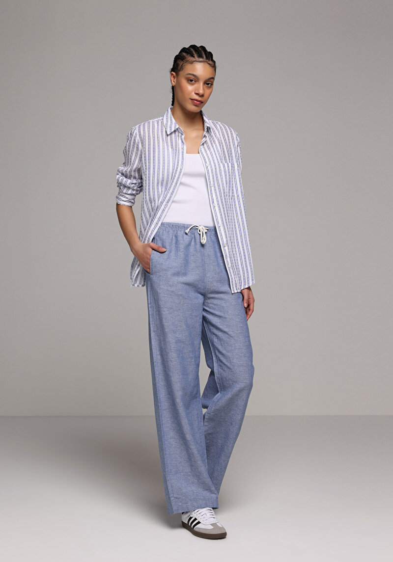 Зображення Брюки Жіночі Блакитні Cl1079161